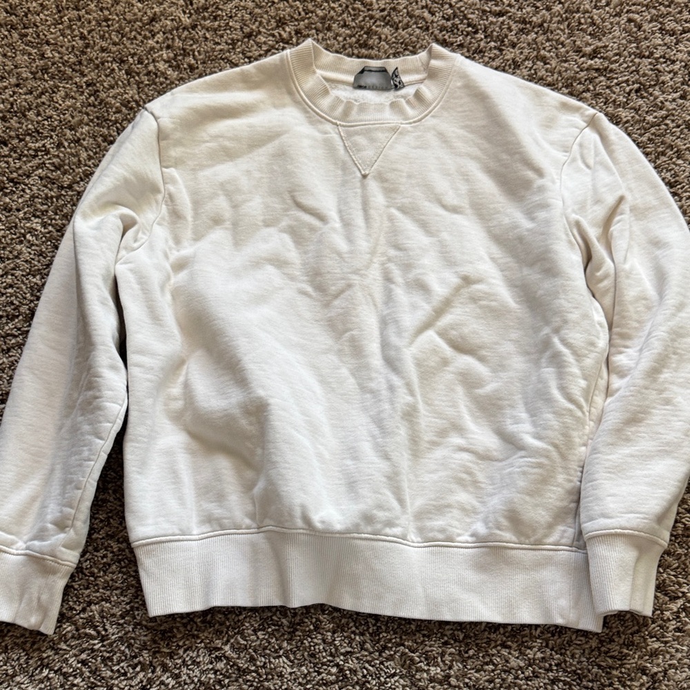 Classic White Men's Sweater